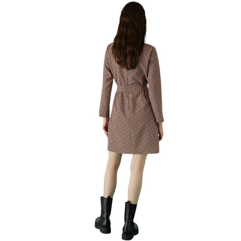 Abito IMMUNE fantasia con cintura in vita Rosa moro MARELLA- Francavilla Moda